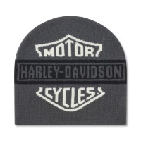 Harley-Davidson Men's H-D Essential Colorblock Beanie - Asphalt 97685-26VM