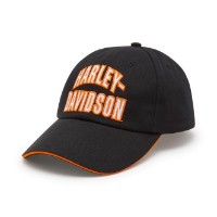 Harley-Davidson Damen Ponytail Cap Essential Arched Font schwarz / 97708-25VW