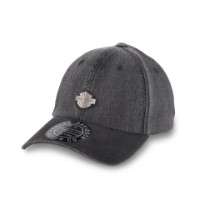 Harley-Davidson Cap Bar & Shield Denim Stretch-Fit Schwarz