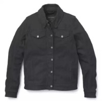 Harley-Davidson Damen Motorradjacke Chisel Denim Trucker Schwarz