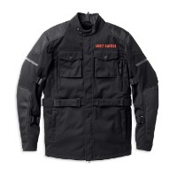 Harley-Davidson Quest Triple Vent System Jacket Schwarz