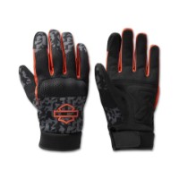Harley-Davidson Dyna Knit Mesh Handschuhe für Camo Asphalt Schwarz