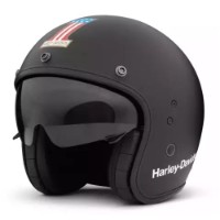 Harley-Davidson Helm Jet Classic #1 X14 Matt Schwarz