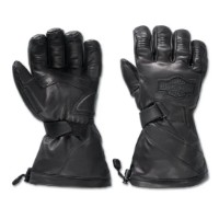 Harley-Davidson Leder Gauntlet Handschuhe Circuit II wasserdicht/ 98196-24VM