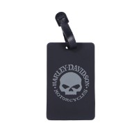 Harley-Davidson Set 2er Luggage Tags, Gray Willie G Skull Logo - Black Kofferanhänger 952-19-00