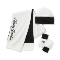 Harley-Davidson Mützen Set Schal und Handschuhe Beanie Set 97783-25VW