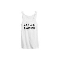 Harley-Davidson Damen Tanktop Ultra Classic Racer Font Weiß