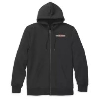 Harley-Davidson Stacked Logo Zip Hoodie schwarz