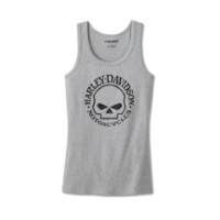 Harley-Davidson Damen Ultra Classic Skull Tank Grau
