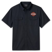 Harley-Davidson Kurzarmhemd Bar & Shield schwarz 99055-24VM