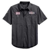 Harley-Davidson® Herren-T-Shirt mit Totenkopf-Patch Nr. 1, schmale Passform, Kurzarm, 99081-18VM