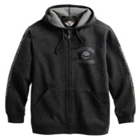 Harley-Davidson Skull Zip Hoodie, grau Willie G. Skull 99250-25VM ehemals 99107-18VM