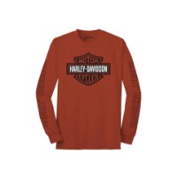Harley-Davidson Bar & Shield Long Sleeve Graphic Orange 99138-22VM