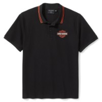 Harley-Davidson Polo Hemd Bar & Shield Pique schwarz 99252-25VM