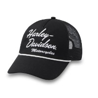 Women's Harley-Davidson Script Trucker Cap - Harley Black