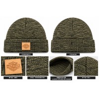 Harley-Davidson Herren Strickmütze – 97716-26VM – Olivgrün/Schwarz