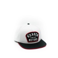 Rokker Motors Patch Snapback One Size White 9117