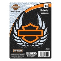 Harley-Davidson® Bar & Shield Aufkleber mit holografischen Flügeln Wings 27520