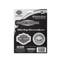 Harley-Davidson Aufkleber Reflective Willie G. Skull