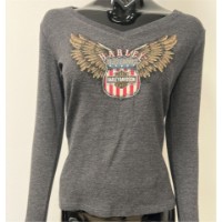 Harley-Davidson Damen Longsleeve Traveler Ladies Grau