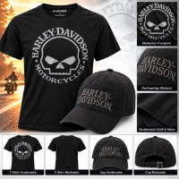 Harley-Davidson Herren T-Shirt & Cap Set – Willie G. Skull | 96496-26VM