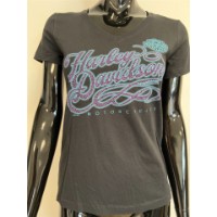 Harley-Davidson Damen T-Shirt Script Crush Schwarz