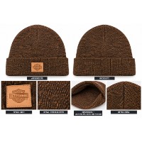 Harley-Davidson Herren Strickmütze – 97715-26VM – Braun/Schwarz