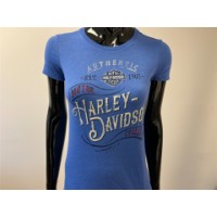 Harley-Davidson Damen T-Shirt Water Works Blau