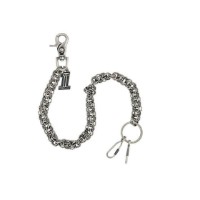 Harley-Davidson® Herren-Geldbörsenkette mit Totenkopfmotiv Nr. 1, 61 cm (24 Zoll), Antik-Nickel-Finish MAU300/61