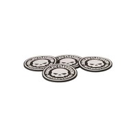 Harley-Davidson Untersetzer-Set Skull 4 Stück