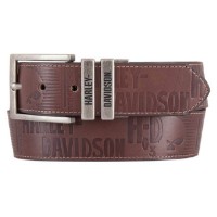 Harley-Davidson Gürtel U-Turn Reversible Leder Braun/Schwarz