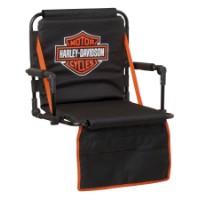 Harley-Davidson Mobile Sitzauflage Bar & Shield Schwarz/Orange