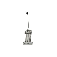 Harley-Davidson Anhänger Pewter #1 Ornament Silber Tannenbaumschmuck HDX-99241