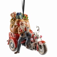 Harley-Davidson Biker Santa Ornament 2025