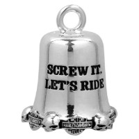 Harley-Davidson Ride Bell Screw It Lets Ride Bar & Shield Silber