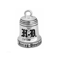 Ride Bell, Old English, Harley-Davidson, Silber