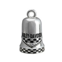 Harley-Davidson Ride Bell "Race Flag" Silber
