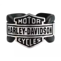 Harley-Davidson Ring Vintage Bar & Shield schwarz