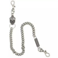 Harley-Davidson Geldbörsenkette Skull & Spring 24" antik Nickel MAU301/61