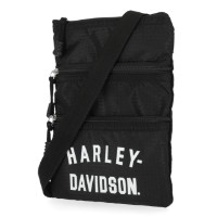 Harley-Davidson® Damen Deluxe Nylon-Umhängetasche mit verstellbarem Schultergurt MHW077/08