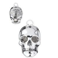 Harley-Davidson HD Totenkopf-Glocke mit Sonnenbrillenform, silberplattiert 34M00013