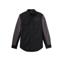 Harley-Davidson Langarm-Hemd Willie G. Colorblock Schwarz