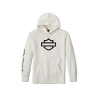 Harley-Davidson Damen Bar & Shield Outline Hoodie Weiß
