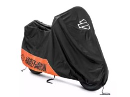 Motorradplane für Innen & Außen, Harley-Davidson, Schwarz/Orange