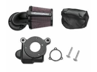 Luftfilter Kit, Screamin' Eagle, Heavy Breather Elite Performance 58mm, Harley-Davidson, Schwarz