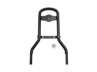 Standard Sissy Bar Bügel mit Mini-Medaillon, Harley-Davidson, Schwarzglänzend