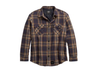 Jacke, Quilted Lining Plaid, Harley-Davidson, Blau/Beige kariert