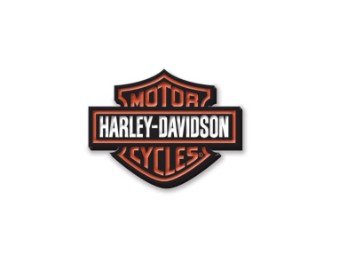 Anstecker "Vintage Logo Enamel Pin", Bar & Shield, Harley-Davidson, Orange/Schwarz/Weiß