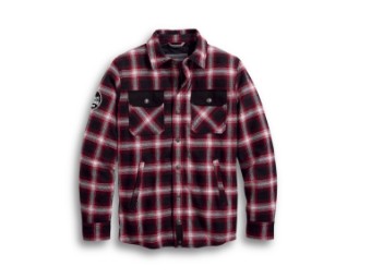 Funktionsjacke, Arterial, Slim Fit Harley-Davidson, Rot Kariert