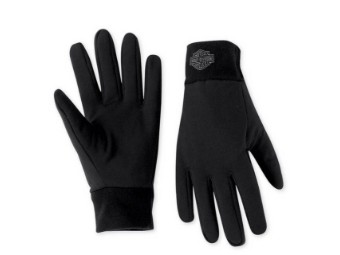 Handschuhe, Bar & Shield Fleece Glove Liner, Harley-Davidson, Schwarz